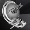 Kitchen Countertop Pot Lid Rack Pan Cover Holder Shelf Metal Rack for Ladles, Spatula Kitchen Utensil Organizer