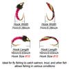 Fly Fishing Flies Bait 6/10Pcs/Set Dry Flies Brass Head Midges Bait&Caddis Midges Bait, for Trout Salmon Pike Fishing Fly Artificial Insect Lures
