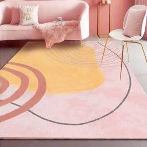 Pink Girl Modern Carpet for Living Room Home Decoration Children Carpets for Rooms Large Area Rug Cute Door Mat Non Slip Carpet