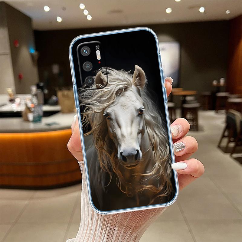 RE28 Fine Horse Transparent Phone Case for Motorola Moto Edge 20 30 40 50 S30 Fusion Ultra Pro Neo Lite + G200 G23