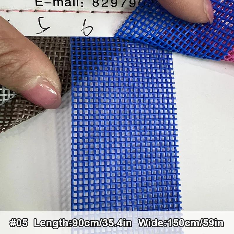 Siatka Teslin z powłoką do szyfrowania Krzesło Plażowe Składany Fotel Rozkładany Krzesło Huśtawka typu Łuk Łóżko dla Zwierząt Tkanina PVC Siatka Pleciona DIY 90x150cm