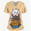 Disney Haustier Mary Katze Aufdruck Damen Kurzarm T-Shirt