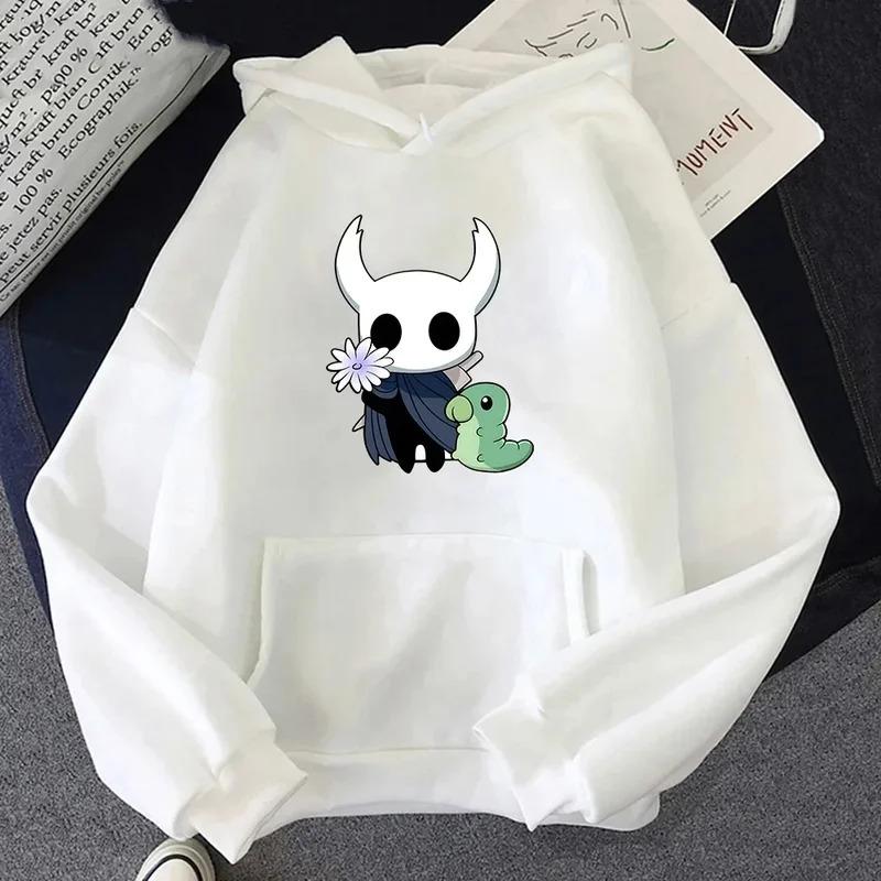 Hollow Knight Popular Character Print Hoodie Autumn Casual Sweatshirt Womenmen Cute Anime Clothes Comfortable Regular Pullovers