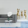 Modern Acrylic Bunny Family Toilet Paper Storage Box And Figurine Tissue Dispenser Wall Mounted