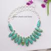 Natural Arizona Turquoise Necklace, Statement Fancy Necklace, 925 Sterling Silver Necklace, Turquoise Wedding Necklace