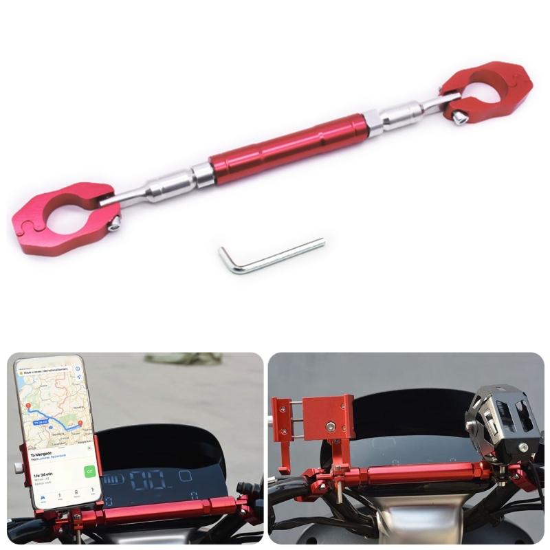 Adjustable Motorbike Handlebar Adjustable Crossbar Balance Bar Handle Grip Aluminum Alloy for Enhanced Stability Control