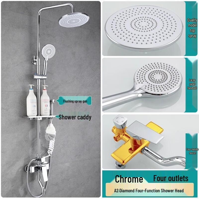 TLXT Adjustable Pressurized Shower Faucet Set