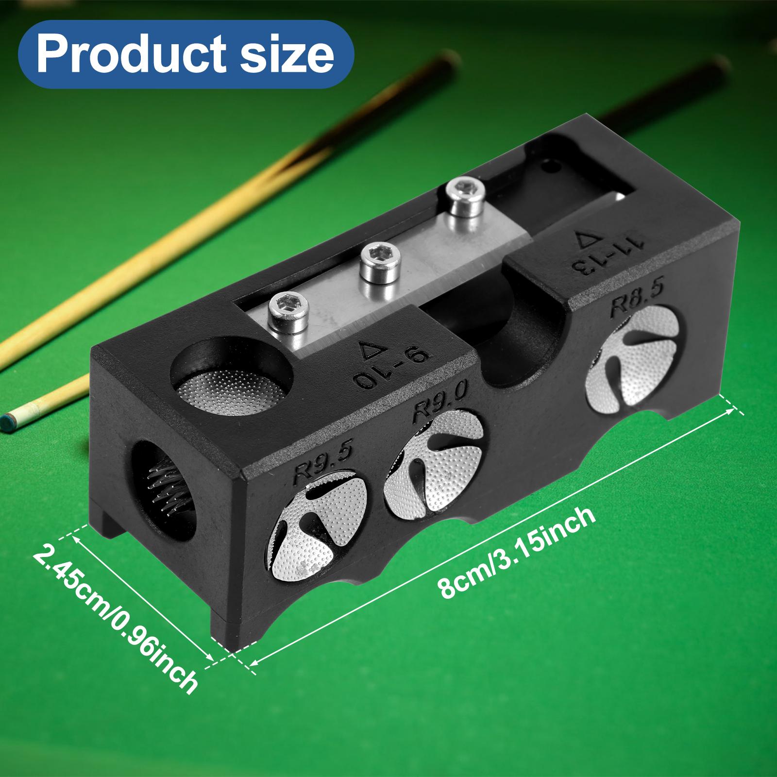 Billiard Cue Tip Shaper 11 in 1 Pool Cue Tip Repair Tool Easy to Replace Billiard Cue Tip Repair Tool with Replacement Blade