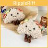 Cute Plush Sandwich Figurine Taco Keychain With Super Soft Pp Cotton Material
