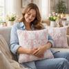 Jacquard Plush Pillow Case Cartoon Rabbit Throw Pillowcase Easter Pillow Covers  Sofa Couch