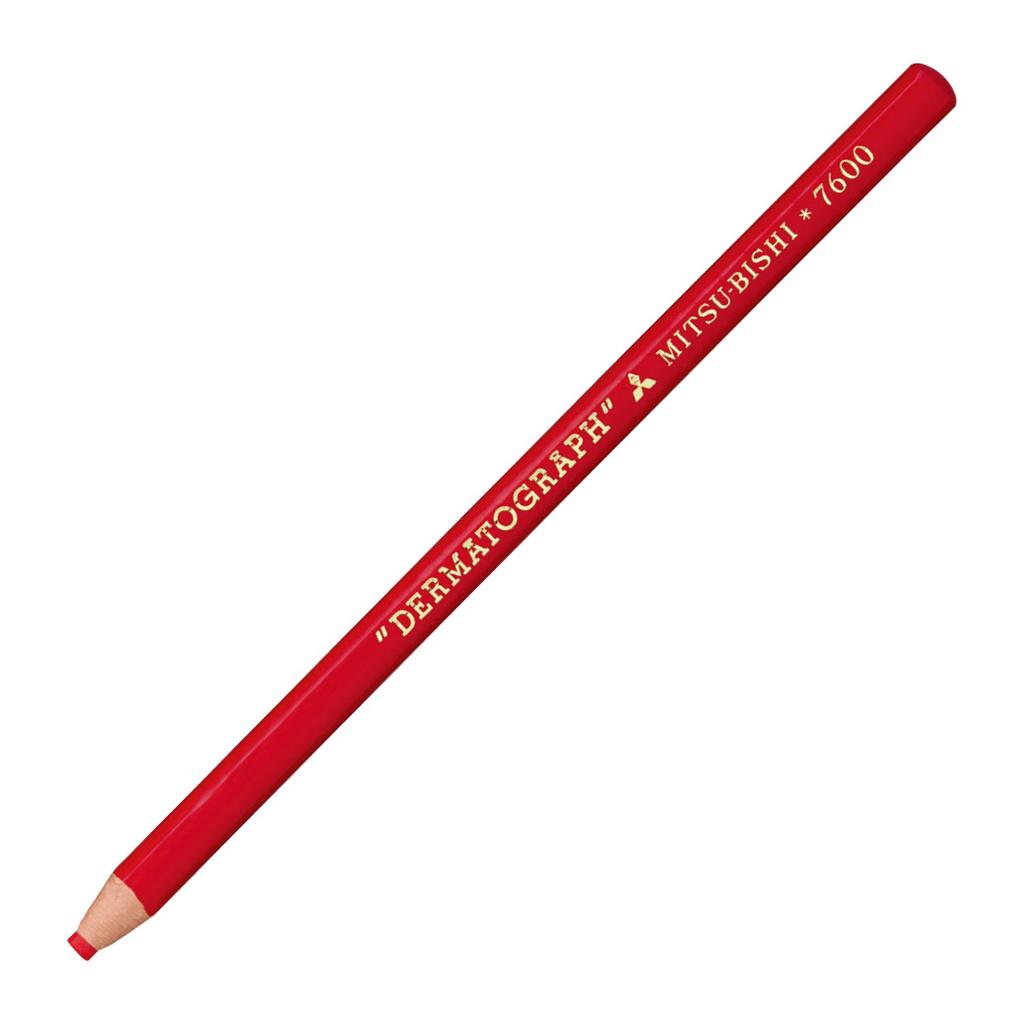 Mitsubishi Pencil Colored Pencil Oil Dermatograph Red 1 Dozen Height X Width X Thickness No.7600 K7600.15 54.0mm 180.0mm 19.0mm