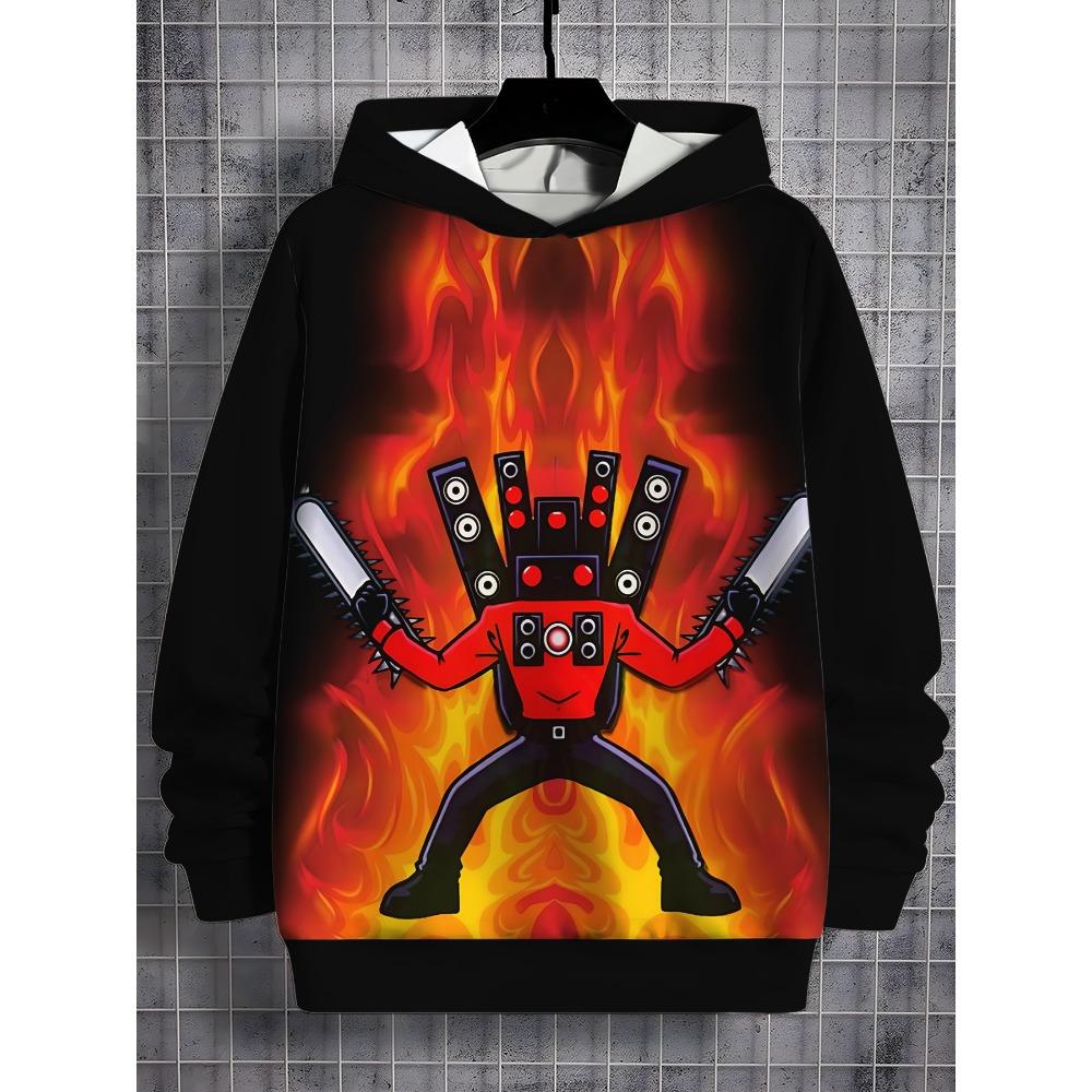 Skibidis 3D Print All Seasons Children Casual Sweatshirt Cool Pullover Tops Unisex Clothes Boy Girl Hoodies