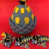 3D Printed Dragon Egg Ornament Toy with Dragon Figurine Inside, Sports Ball Inspired Fidget Toy, Stress Relief Dragon Statue for Kids Adults Home