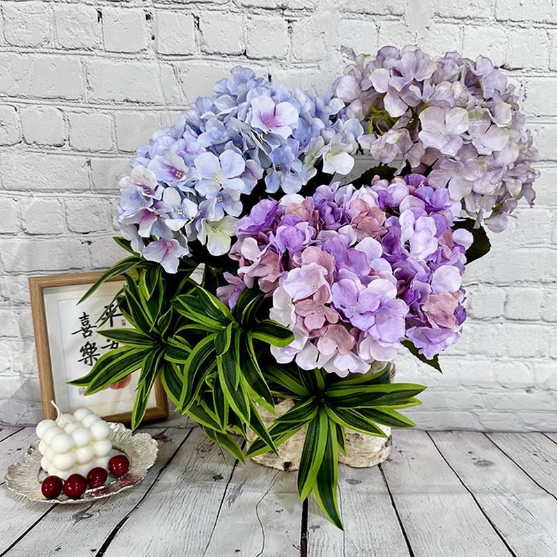 Hydrangea Artificial Flower Wedding Hotel Decoration Scene Ornaments Supplies