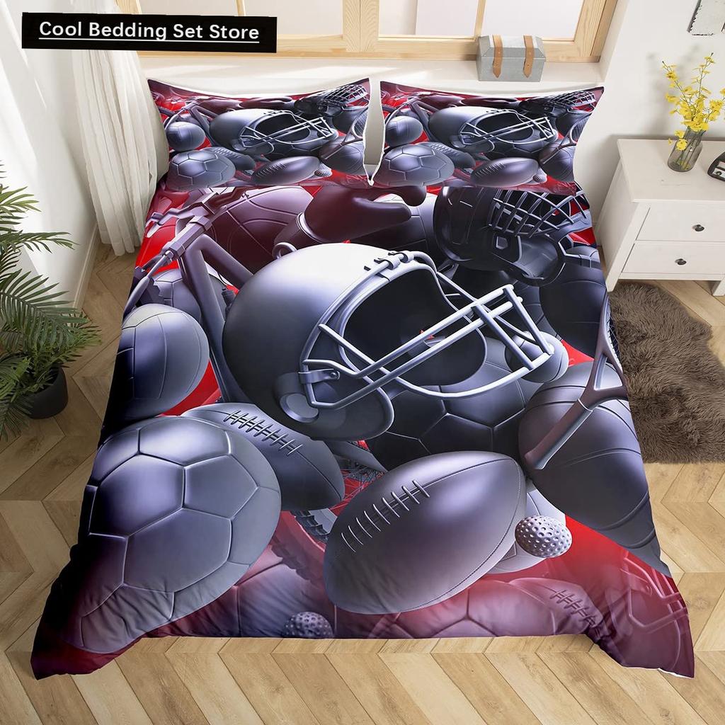 Boxing King Queen Duvet Cover Gamer Competitive Sports Bedding Set Galaxy Bright Colorful Quilt Cover Polyester Comforter Cover