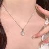 White Chalcedony Necklace Light Luxury High Sense Gentle Fairy Air Collarbone Chain High Sense Necklace