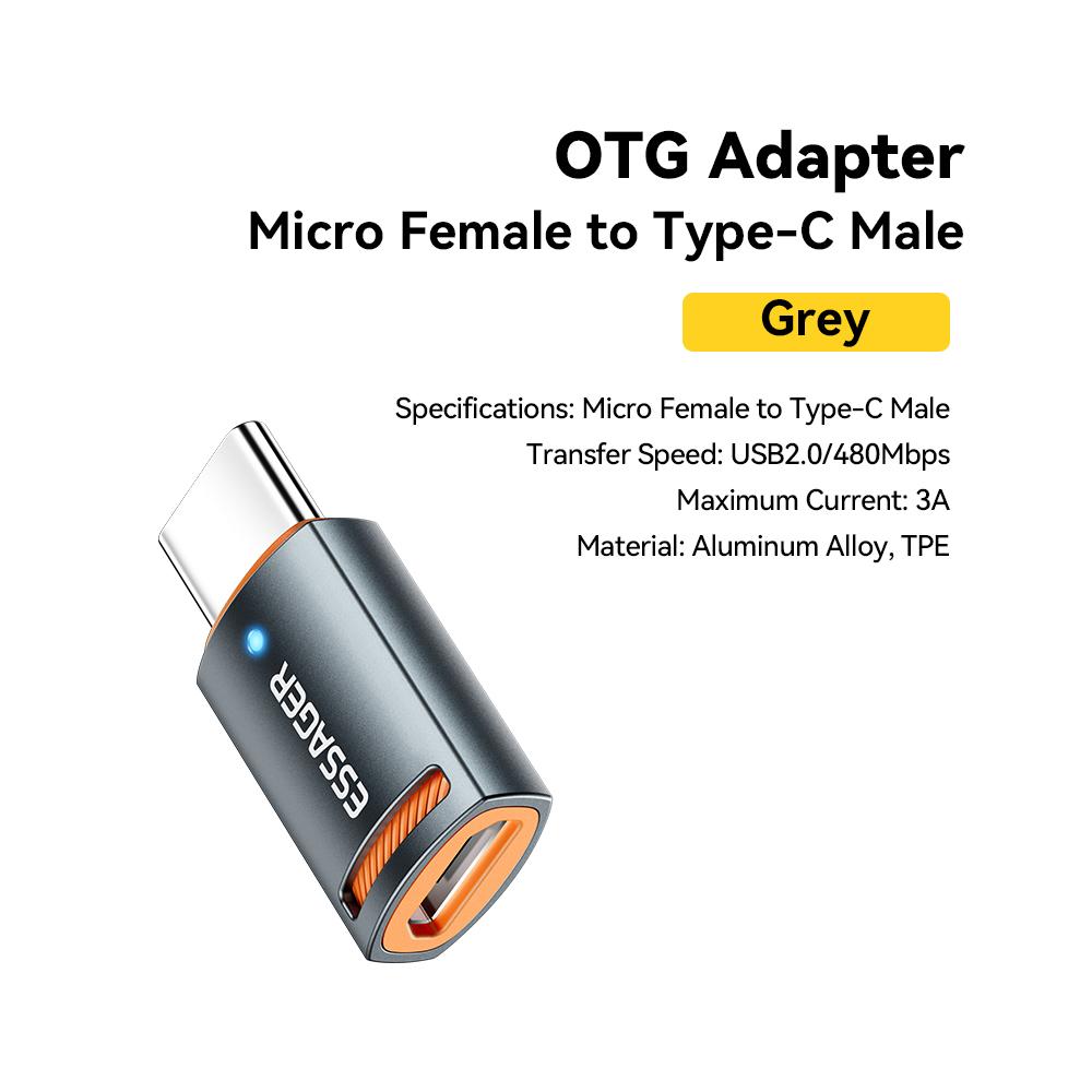 

Essager USB3.0 OTG адаптер Type-C USB-A Micro Female в USB Micro IP Type-C Male конвертер для Macbook Xiaomi IPhone OTG адаптер