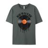 Relax The Dj Is Here Melting Vinyl Record Plain T Shirts Wholesale Luxury Brand