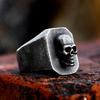 Vintage Punk Stainless Steel Skull Rings For Men Gothic Punk Horror Skull Rings Hip Hop Men Motorcycle Rock Biker Jewelry Gifts