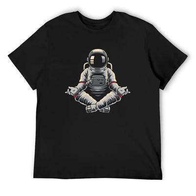 Astronaut Yoga Meditation T-Shirt Anime Figures Shirts Graphic Tees Vintage Graphic Tee Mens Graphic T-shirts Hip Hop