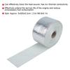 5m Silver Car Heat Insulation Exhaust Header Pipe Wrap Cloth with Strap Auto Accessories