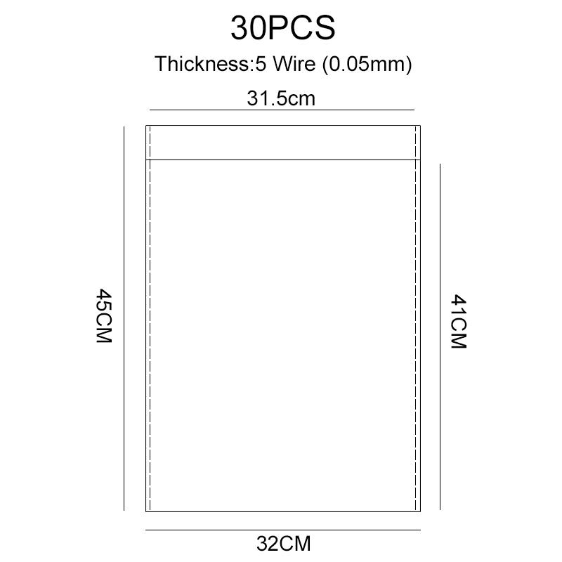 Transparent Self-sealing Jewelry Accessories Candy OPP Self-adhesive Bag Packaging Resealable Gift Cookie Packaging Bag