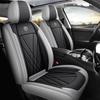 Premium Nappa Leather Car Seat Cushion, Stain-Resistant, Breathable, Full Coverage for All Seasons