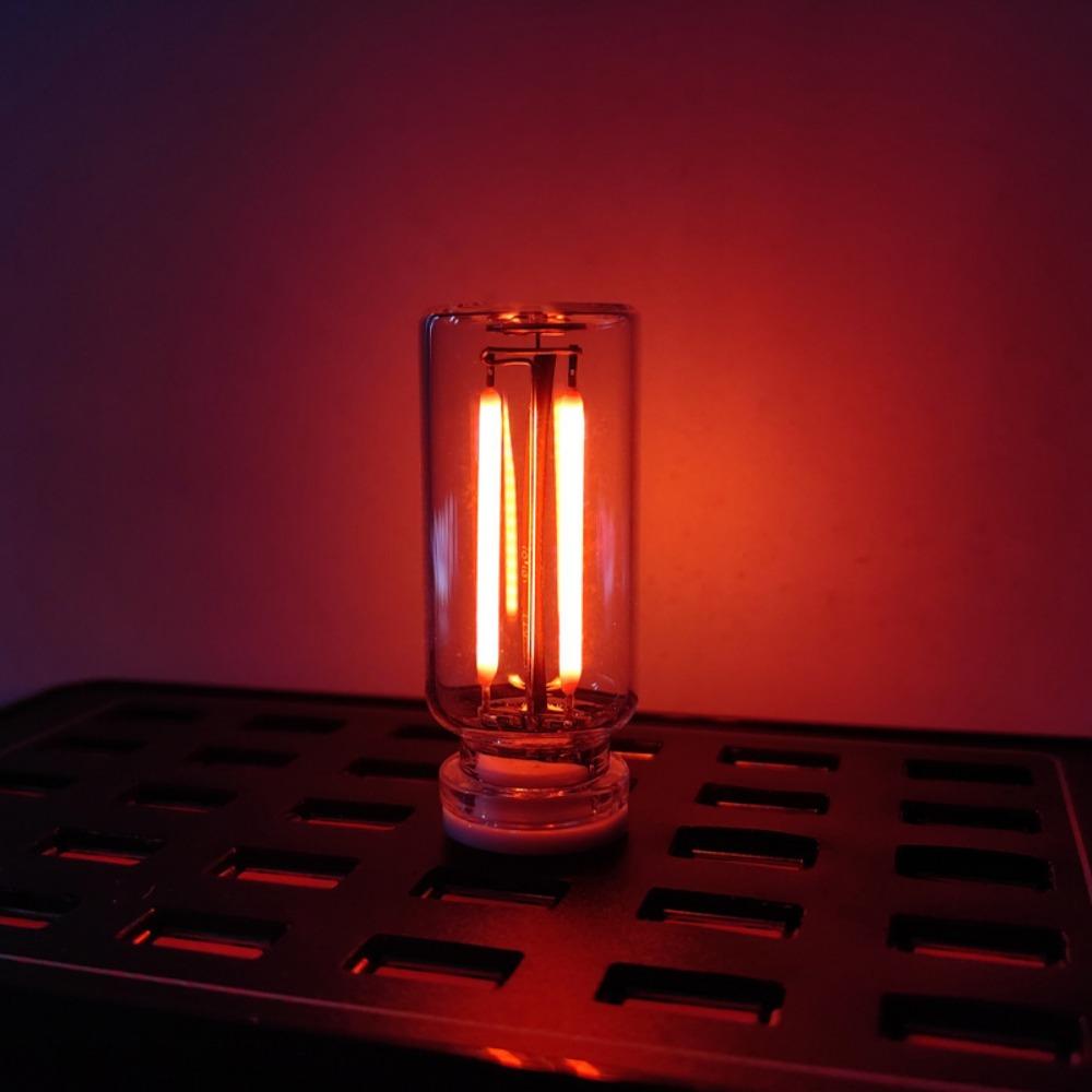 2Pcs Eye Protection LED Filament Glass Bulb Glass Material USB LED Bulb Car Decoration