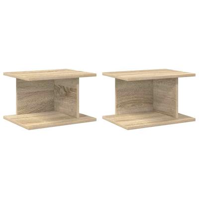 Nightstand 2 Pcs Sonoma Oak 40 X 30 X 25 Cm Particleboard