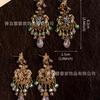Retro Heavy Industry Tassel Temperament French Earrings Palace Style Banquet Fashionable Socialite Medieval