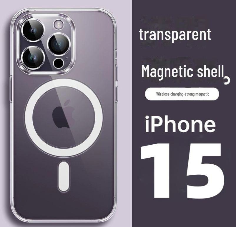

Магнитный беспроводной прозрачный чехол Magsafe для iPhone 13 15Promax, 14PLUS, 12. iPhone 15 Plus