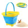 Foldable Silicone Bucket Beach Toys Summer Sand Playing Outdoor Toy Children Portable Folding Sandbox Bucket For Kids