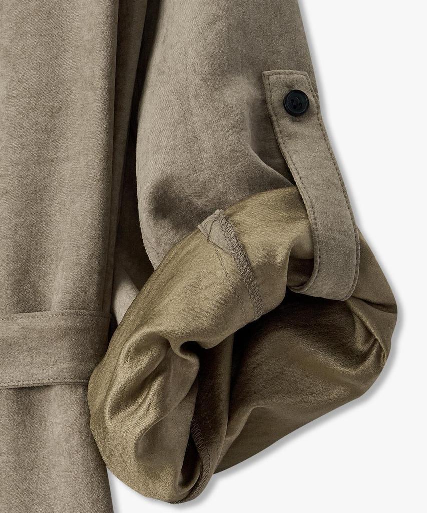 Bobeu Belt Detail Soft Touch Dress _Khaki_7156337003