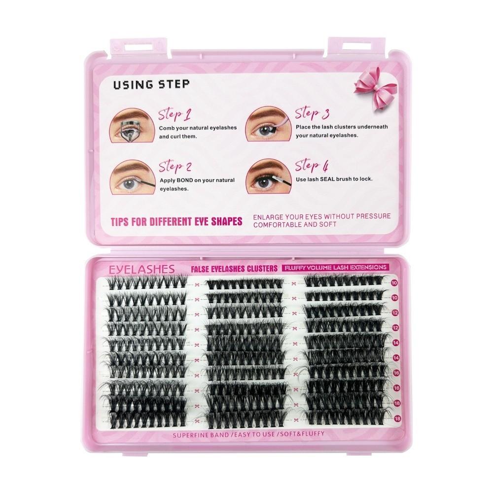 

Natural Look False Eyelashes 10-18mm Length DIY Lash Extension Kit Makeup Enhancement 30D 40D 50D