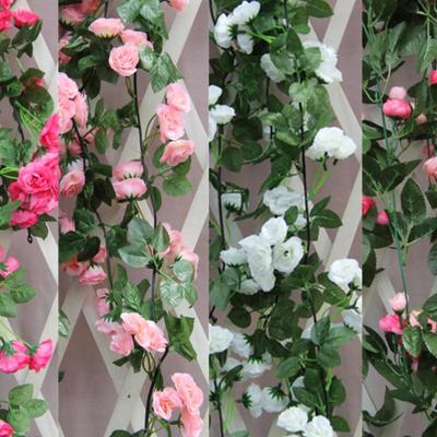 Artificial Rose Vine Hanging Decor for Walls and Ceilings