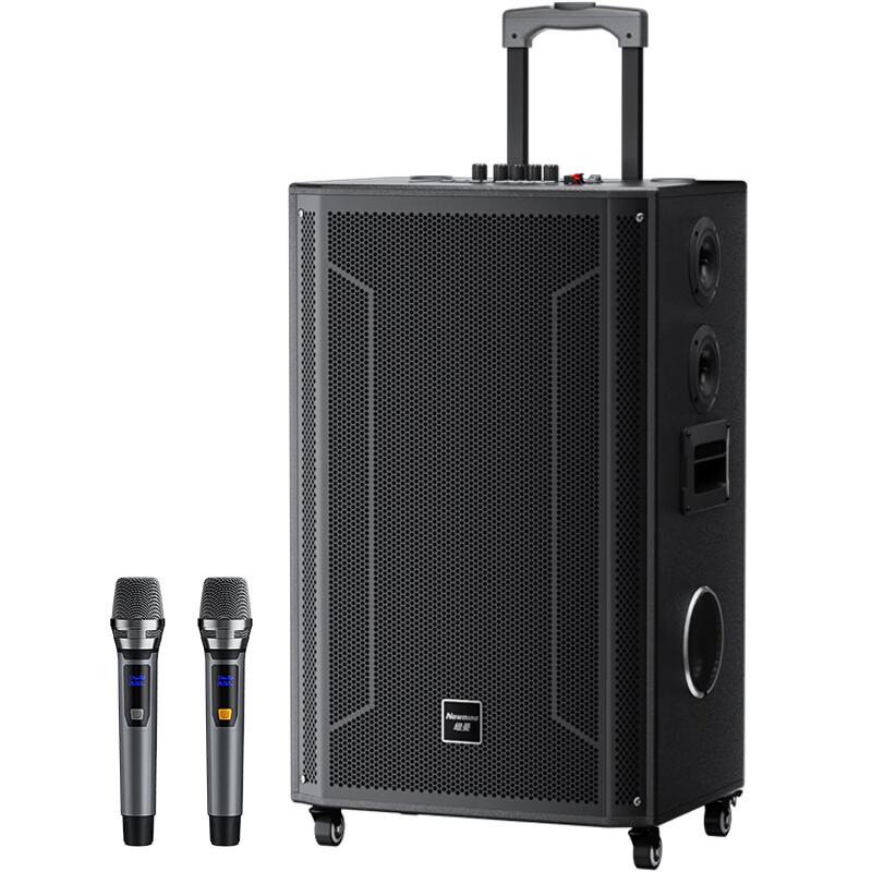 Newsmy N538 15-inch Portable Bluetooth Trolley Speaker CN plug (adapter included) (CN version)