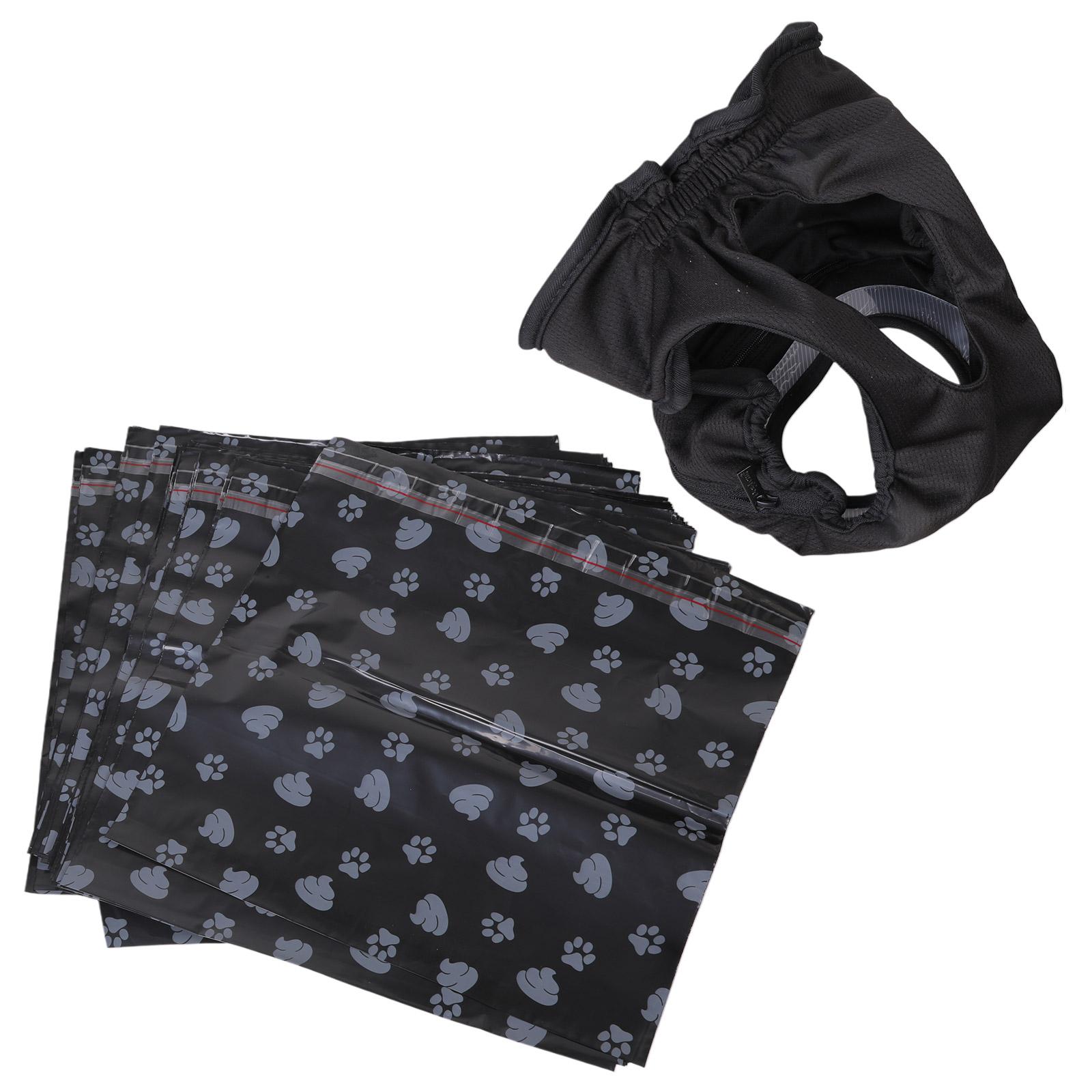 

Soft Period Pants with Poop Bag Pantie Soft Nappies Suspender for Girls Dog Reusable Doggies Period Diaper Incontinence L