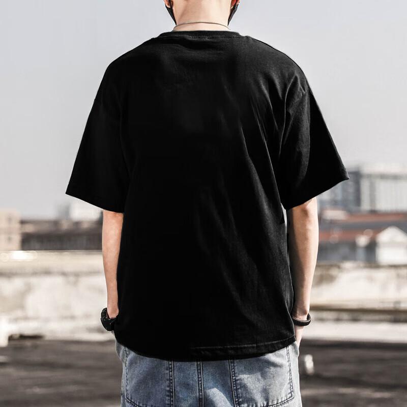 Li Ning Sports Fashion Series Letter Print Round Neck Short Sleeve T-Shirt Unisex Tops Black YHST191-2