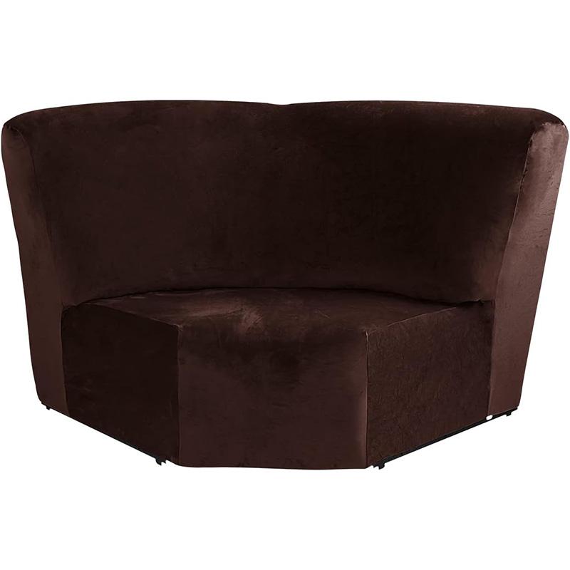 L-Form Samt Ecksofa Abdeckung Möbel Schutzbezug für Modul-Sofa mit Liegefunktion Zusätzlicher Sitz
