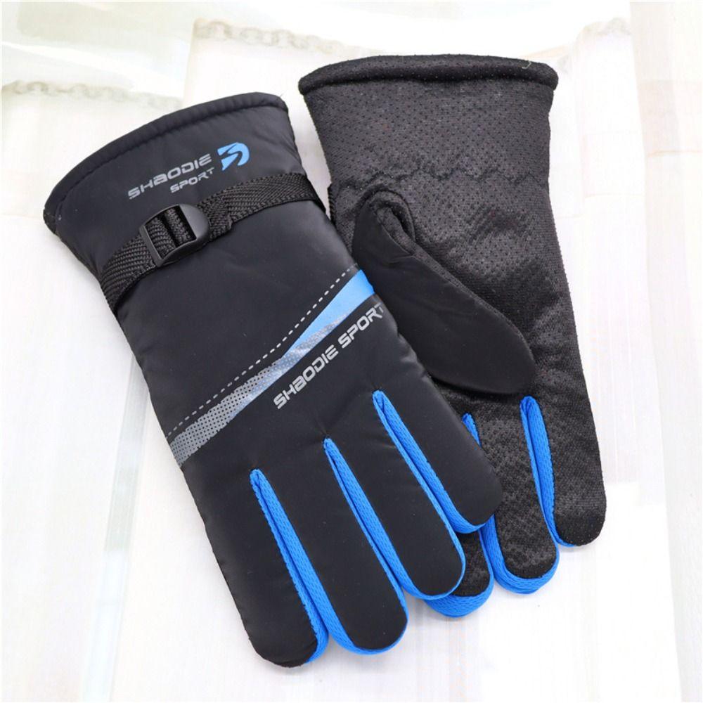 New Anti Slip Winter Gloves Thickened Warm Riding Gloves Breathable Winter Mittens Men