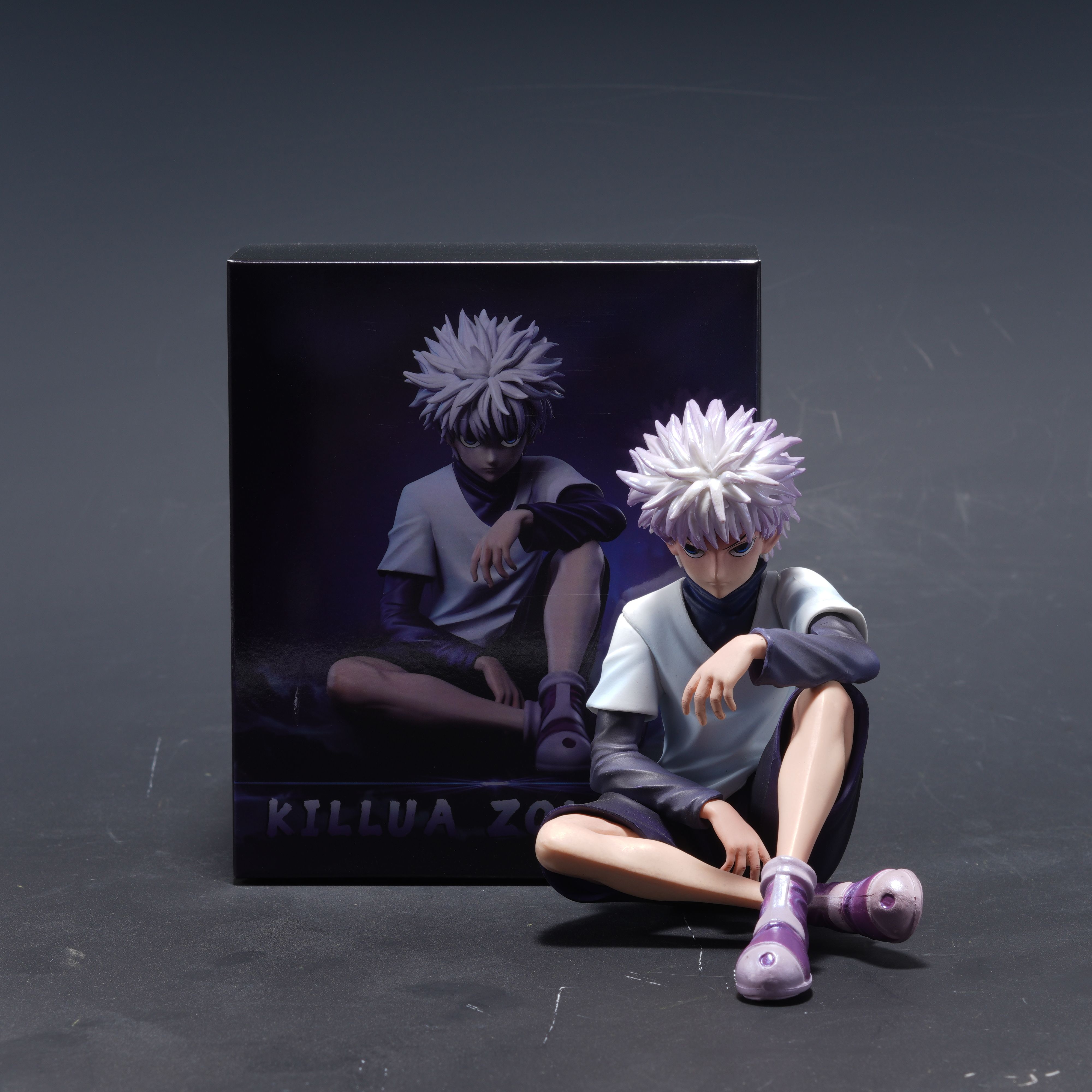 

Аніме мерч Hunter x Hunter: Колекційна модель Кілуа та Гона, що сидять, GK, 2D настільна прикраса, подарунковий набір.