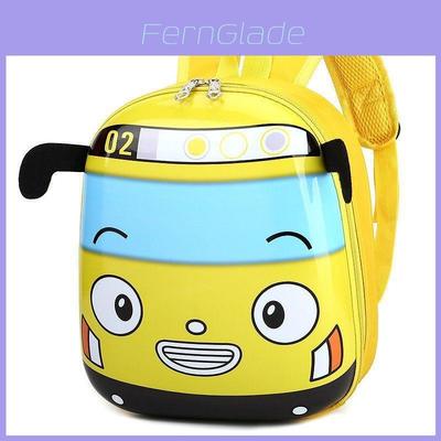 Mochila Infantil em Forma de Carro para Pré-escolares com Poliéster Respirável e Impermeável para Uso Escolar