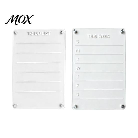Magnetic Menu Board for Kitchen 12''x8'' Acrylic Planning Board, Clear Weekly Meal Planner, Home Organization Refrigerator Dry Erase Noteboard