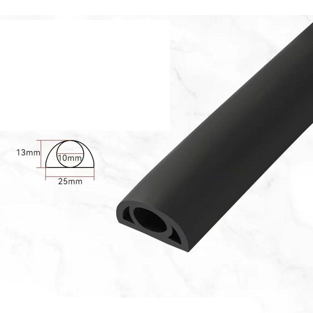 Anti-extrusion Floor Cord Cover Arc 2CM/2.5CM Extension Wiring Duct Protector Durable Self-Adhesive Cord Protector