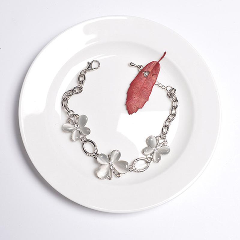 Ladies Elegant Crystal Butterfly Bracelet