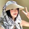 French Retro Headscarf Hat Quick Drying Peaked Cap Fashion Sun Hat  for Women Spring and Summer