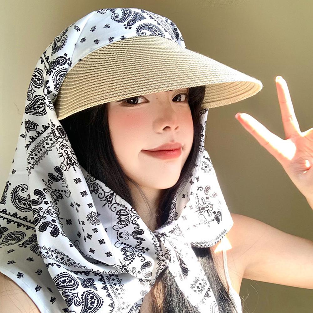 French Retro Headscarf Hat Quick Drying Peaked Cap Fashion Sun Hat  for Women Spring and Summer