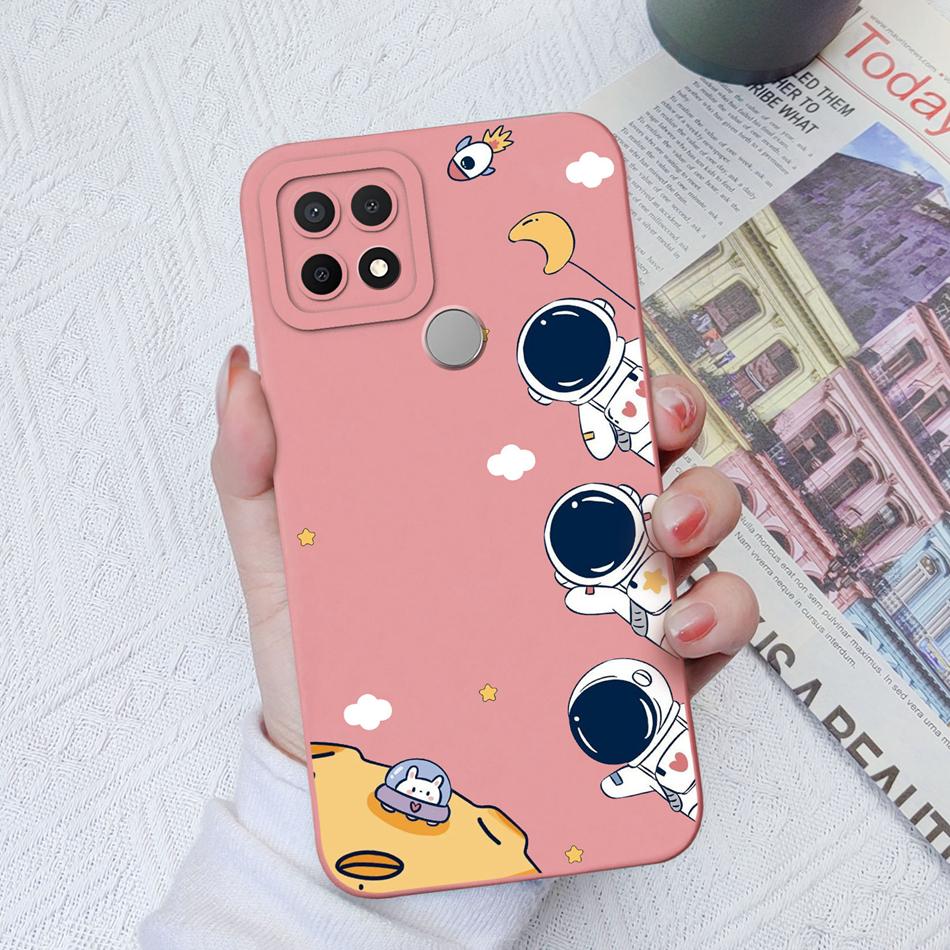 Custodie Per OPPO A15 A15S A16K A16E Design Carino Morbido Silicone Liquido Protezione Fotocamera Migliorata Cover Posteriore Per OPPO A 16K 16E Coque
