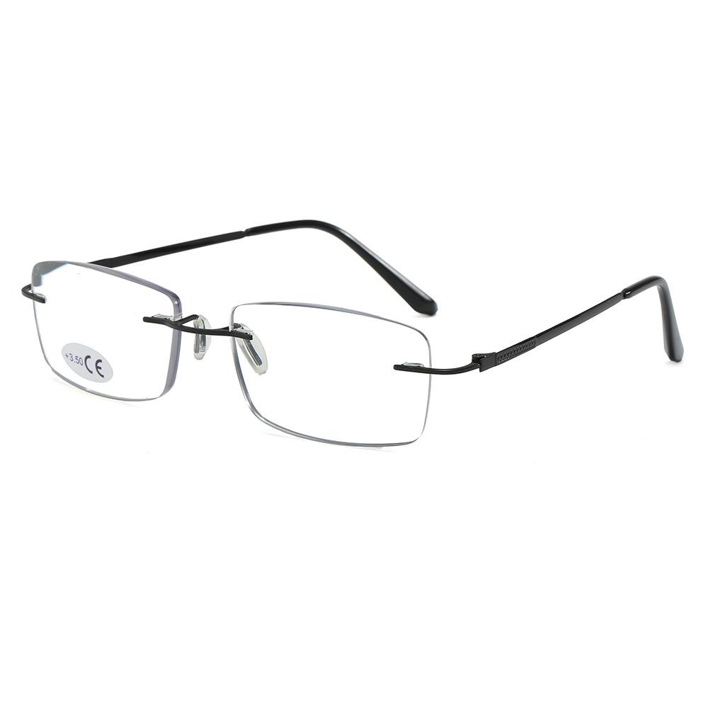 

Безвинтовые Безрамные Очки для чтения Ультралегкие Эластичные с защитой от синего света Reading Glasses +350 (Ages 70-74) серебряный
