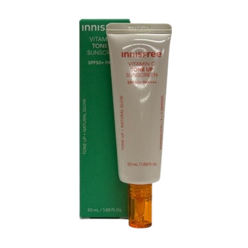 

Innisfree Солнцезащитный крем с витамином С для выравнивания тона SPF50+ PA++++ 50 мл | Осветляющая и увлажняющая защита от УФ-лучей | Легкий сияющий K-Beauty солнцезащитный крем 50ml